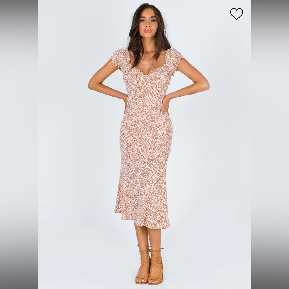 JUST LIKE HEAVEN MIDI DRESS - Beige